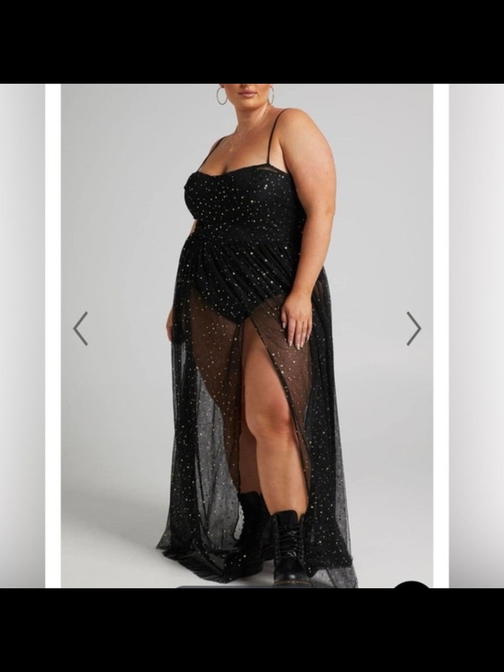 Showpo Stunning View Bodice Sheer Maxi Dress - Picture 2 of 9